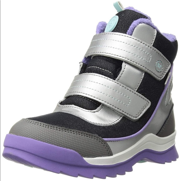 Stride Rite Other - Stride Rite Kids Everest Snow boot shoe purple silver  11